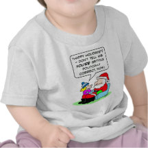 naughty nice politically correct santa claus t-shirts