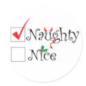 Naughty Nice  stickers
