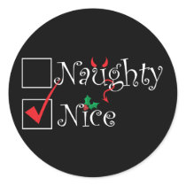 Naughty Nice stickers