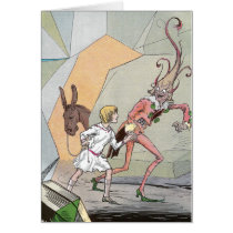 Naughty Nome in the Caverns Greeting Card