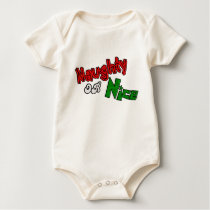Naughty Or Nice? Baby Clothes t-shirts by CreatureCreations Naughty Or Nice? Baby Clothes t-shirts