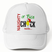 Naughty or Nice Chick (Santa Hat) by chicktees Naughty or Nice Chick (Santa Hat)