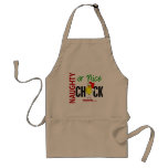 Naughty or Nice Chick (Santa Hat) Aprons