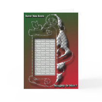Naughty Or Nice Christmas Card by FNolan Naughty Or Nice Christmas Card