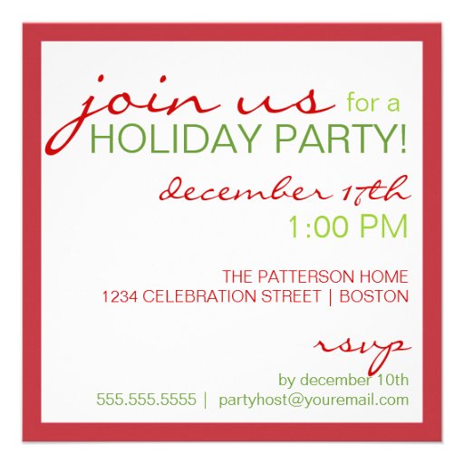 Naughty or Nice Elf Feet Holiday Christmas Party Custom Invite