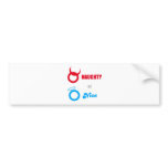 Naughty Or Nice - Emo Alternative Grunge Rock Punk Bumper Stickers