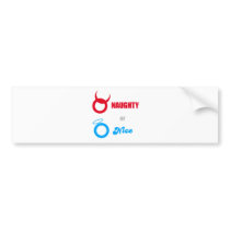 Naughty Or Nice - Emo Alternative Grunge Rock Punk bumper stickers by RAWRoutloud Naughty Or Nice - Emo Alternative Grunge Rock Punk bumper stickers