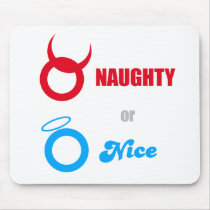 Naughty Or Nice - Emo Alternative Grunge Rock Punk Mouse Mat