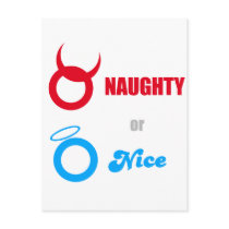 Naughty Or Nice - Emo Alternative Grunge Rock Punk Postcards