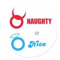 Naughty Or Nice - Emo Alternative Grunge Rock Punk Stickers