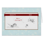 Naughty or Nice Hunting Weimaraners Greeting Cards