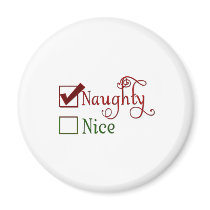Naughty or Nice magnets by aslentz Naughty or Nice magnets