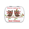 Naughty or Nice Owl Jelly Belly Candy Tin