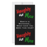 Naughty Or Nice? Photo Card photo cards