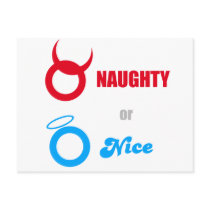 Naughty or Nice? postcards