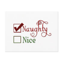 Naughty or Nice postcards by aslentz Naughty or Nice postcards