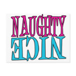 Naughty or Nice postcards