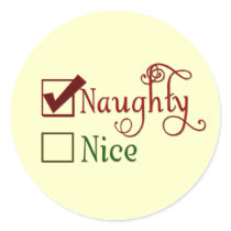 Naughty or Nice stickers by aslentz Naughty or Nice stickers