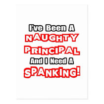 Naughty Principal...Need a Spanking postcards