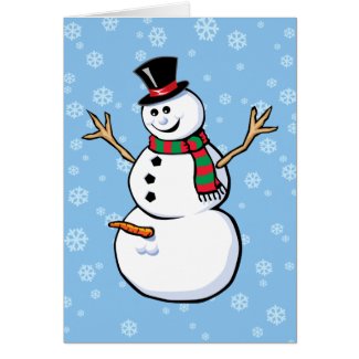 Naughty Snowman card