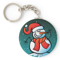 Naughty Snowman Keychain