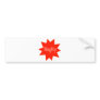 Naughty (Starburst) Bumper Sticker