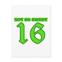 Naughty Sweet 16 Postcard