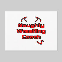 Naughty Wrestling Coach Postcard