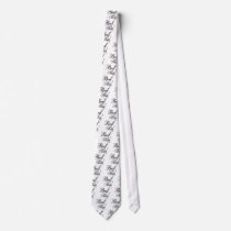 Naughy Grunge Script - Best Man Black Neck Ties