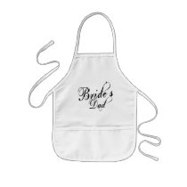 Naughy Grunge Script - Bride's Dad Black Apron