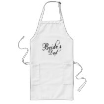 Naughy Grunge Script - Bride's Dad Black Apron