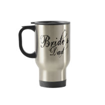 Naughy Grunge Script - Bride's Dad Black Mug