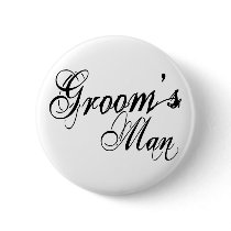 Naughy Grunge Script - Groom's Man Black Buttons