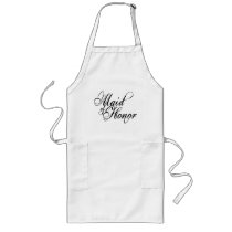 Naughy Grunge Script - Maid Of Honor Black Apron