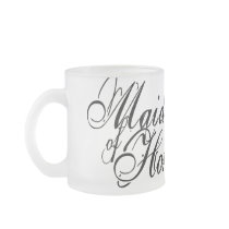 Naughy Grunge Script - Maid Of Honor Black Mugs