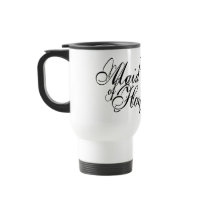 Naughy Grunge Script - Maid Of Honor Black Mug