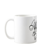 Naughy Grunge Script - Maid Of Honor Black Mugs