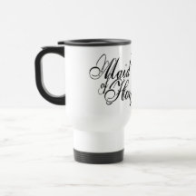 Naughy Grunge Script - Maid Of Honor Black Mug