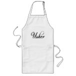 Naughy Grunge Script - Usher Black Apron