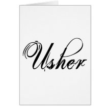 Naughy Grunge Script - Usher Black Card