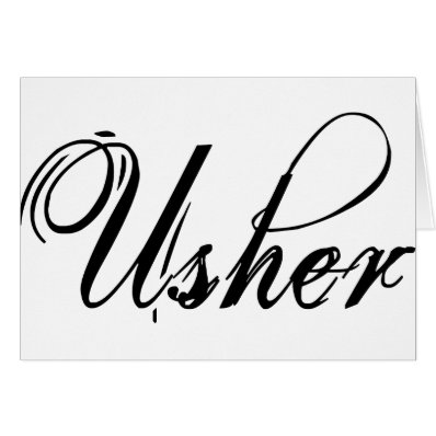 Naughy Grunge Script - Usher Black Card