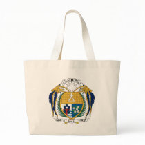 Nauru Coat of Arms Tote Bag by FlagTshirts Nauru Coat of Arms Tote Bag