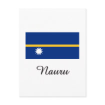 Nauru Flag Design postcards