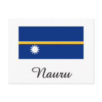 Nauru Flag Design postcards