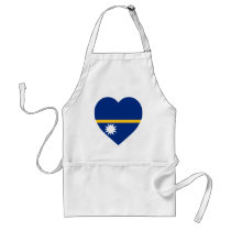 Nauru Flag Heart aprons