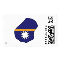 Nauru flag map postage by FlagStore Nauru flag map postage