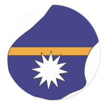 Nauru flag map stickers