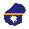 Nauru flag map t-shirts