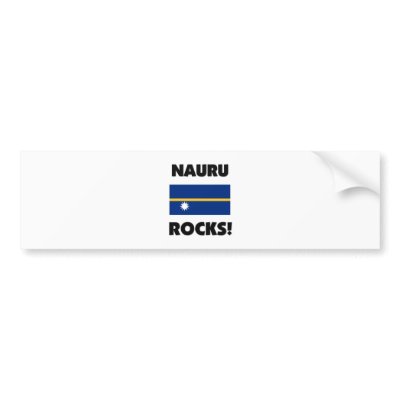 Nauru Rocks Bumper Sticker by flagshirt