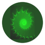 nautalis fractal round sticker